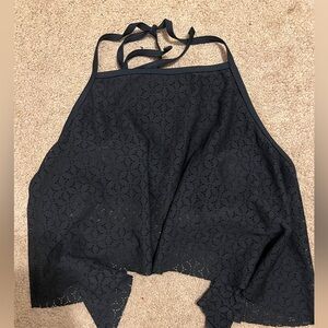 Halter Flounce Swim Top